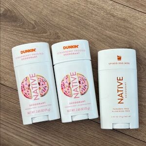 Native Deodorant Trio - Strawberry Frosted and Spiked Egg Nog